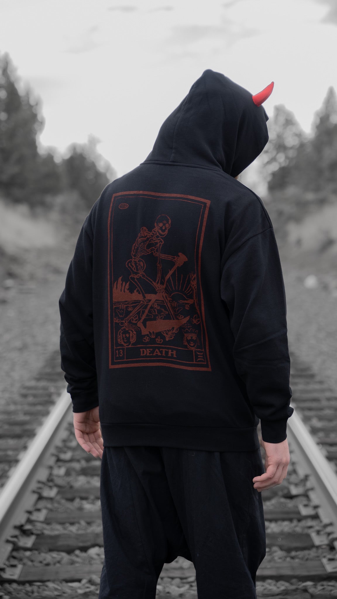 Death Tarot Card Hoodie